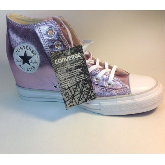 NWT Chuck Taylor All Star Lux Mid Wedge Sneaker - Picture 7 of 7